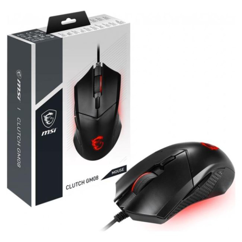 MSI MOUSE USB OPTICAL GAMING/CLUTCH GM08 MSI