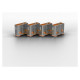 Lindy USB PORT BLOCKER 4PACK/ORANGE 40453 LINDY