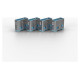 Lindy USB PORT BLOCKER 4PACK/BLUE 40452 LINDY