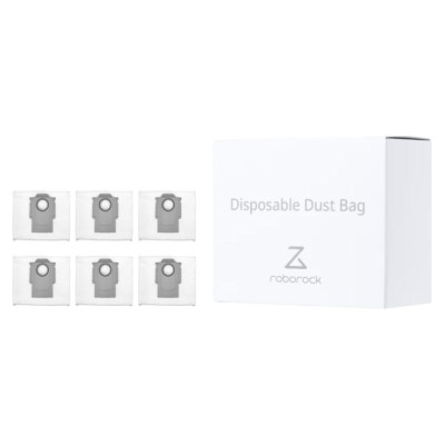 Roborock Vacuum Cleaner Accessory|ROBOROCK|Disposable Dust Bag 6pcs|White|For Q7 White+/Q7 White Max+/Q7 Black/ Q7 Black Max/Q7 Black+/Q7 Black Max+/Q5 Black+/S7 MaxV Black/S7 Black MaxV Ultra/S7 White Pro Ultra/S8 White Pro Ultra/S8 Black Pro Ultra/Q7 Wh