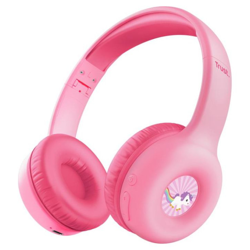 Trust HEADPHONES WRL NOUNA KIDS/PINK 25274 TRUST