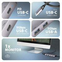 Axagon I/O HUB USB-C 5IN1/0.15M HMC-5H60 AXAGON