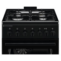 Electrolux 600.sērijas gāzes plīts ar elektrisko cepeškrāsni, melna, 50cm - LKK560010K