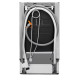 Electrolux šaura trauku mazgājamā mašīna, balta - ESS42220SW