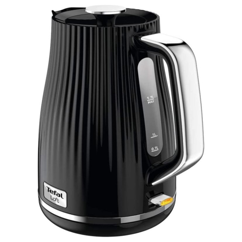 Tefal tējkanna Loft, 1.7l, 2400W, melna - KO2508