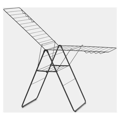Brabantia HangOn veļas žāvētājs, 25m, Matt Black - 403460