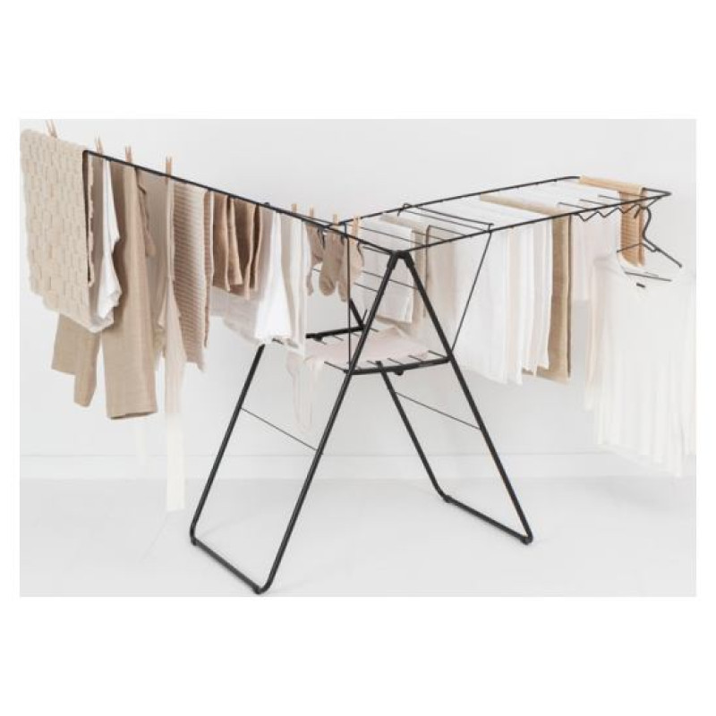 Brabantia HangOn veļas žāvētājs, 25m, Matt Black - 403460