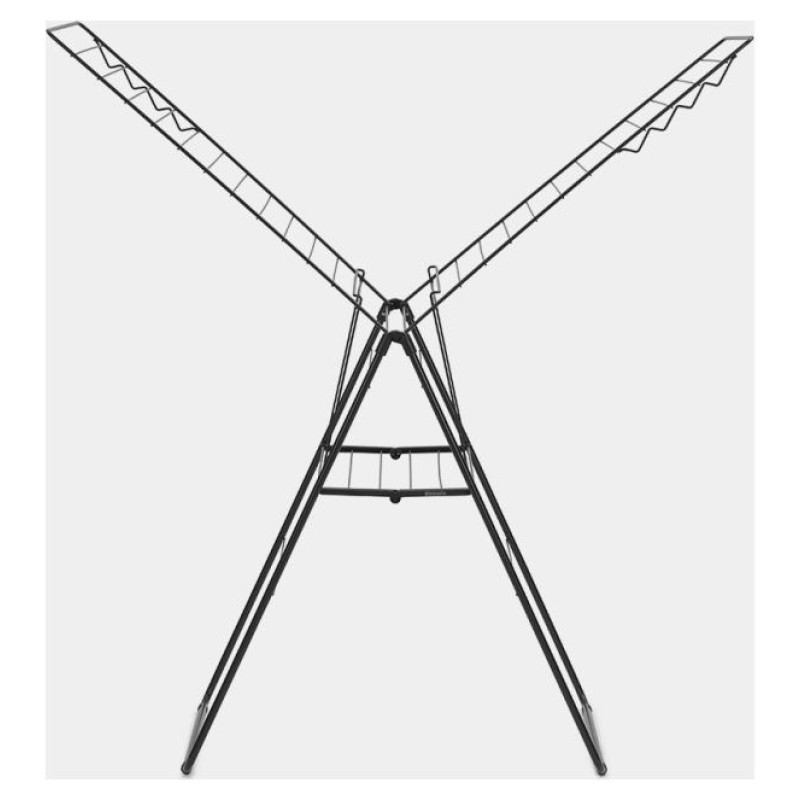 Brabantia HangOn veļas žāvētājs, 25m, Matt Black - 403460