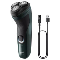 Philips Shaver Series 3000X, Wet& Dry skuveklis (lādējams), tumši zaļš - X3002/00