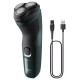 Philips Shaver Series 3000X, Wet& Dry skuveklis (lādējams), tumši zaļš - X3002/00