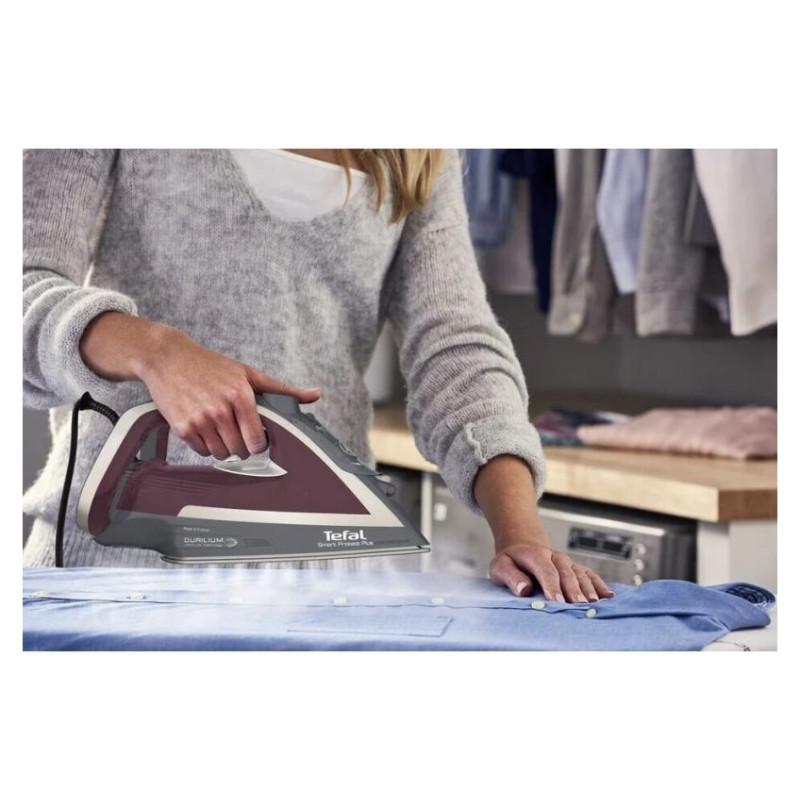 Tefal Smart Protect Plus gludeklis, 2800W, sarkans/pelēks - FV6870E0