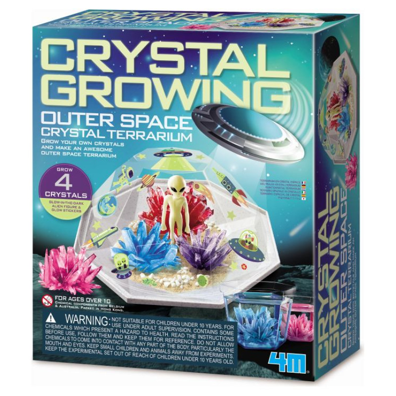 4M Crystal Growing DIY komplekts Kosmoss kristāla terārijā