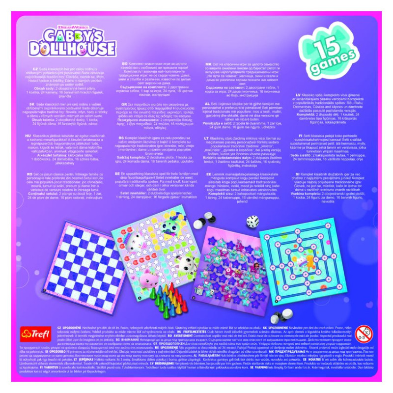 Trefl GABBY&acute;S DOLLHOUSE 15 in 1 Galda spēle