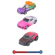 Teamsterz Krāsu mainošo automašīnu 3-paka, 7,5 cm