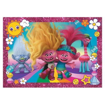 Trefl TROLLS Mirdzo&scaron;a Puzle Troļļi 3, 100 gab.