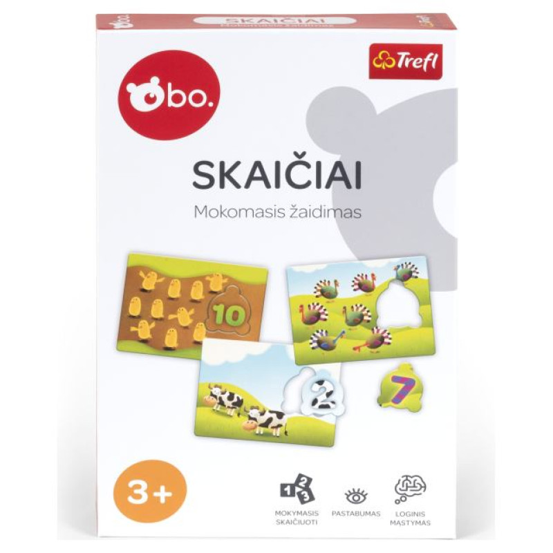 BO. Развивающая настольная игра "Цифры" (на литовском языке)