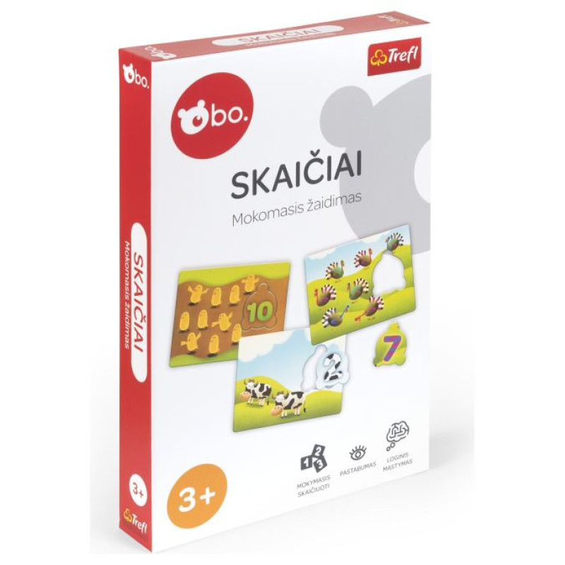 BO. Развивающая настольная игра "Цифры" (на литовском языке)
