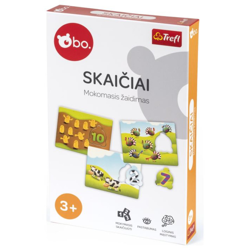 BO. Развивающая настольная игра "Цифры" (на литовском языке)