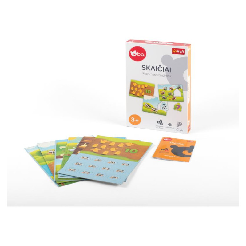 BO. Развивающая настольная игра "Цифры" (на литовском языке)