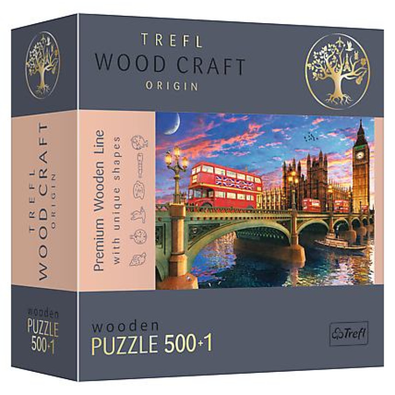 Trefl Koka puzle - Vestminsteras pils, Big Bens, Londona, 500gb