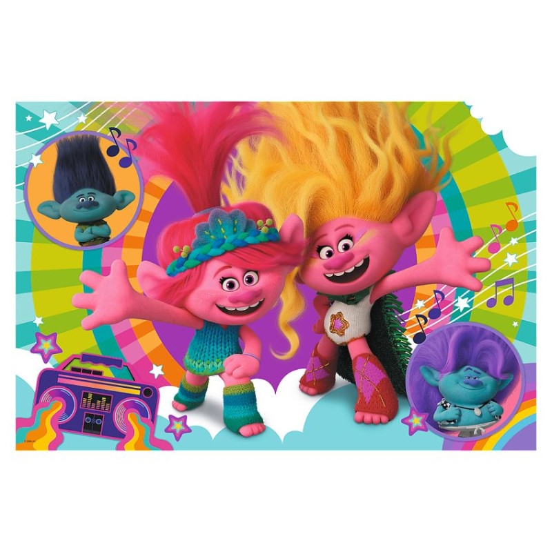 Trefl TROLLS Super Maxi puzle, 24 gab.