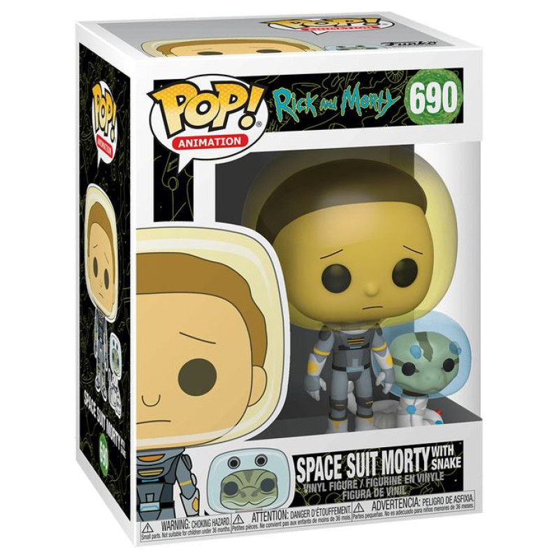 Funko POP! Vinila figūra: Rick & Morty - Morty (w/ snake)