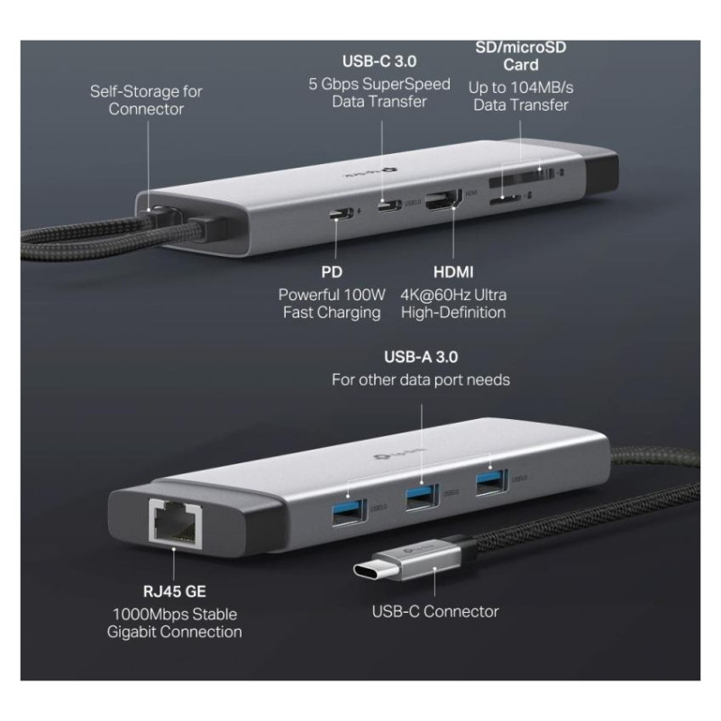 Tp-Link I/O HUB USB-C 9PORT/UH9120C TP-LINK