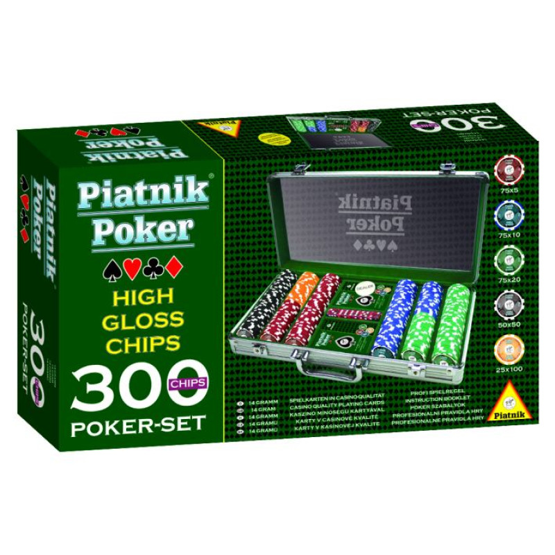 Piatnik Pokera Komplekts ar 300 čipiem