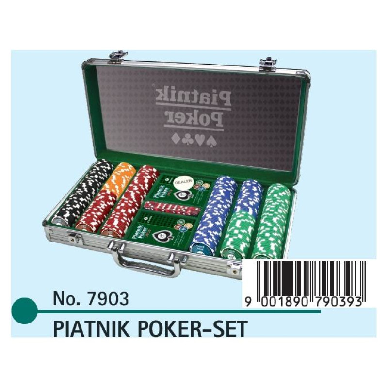Piatnik Pokera Komplekts ar 300 čipiem