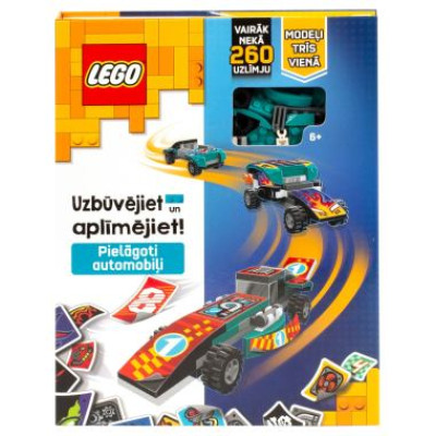 Lego Books LEGO ICONIC Aktivitā&scaron;u grāmata "Būvē un izrotā: Automa&scaron;īnas" - Latvie&scaron;u