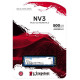 Kingston SSD|KINGSTON|NV3|500GB|M.2|PCIE|NVMe|3D NAND|Write speed 3000 MBytes/sec|Read speed 5000 MBytes/sec|TBW 160 TB|MTBF 200000 hours|SNV3S/500G