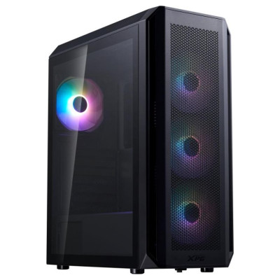 Adata Case|ADATA|VALOR AIR PLUS MID|MidiTower|Case product features Transparent panel|ATX|MicroATX|MiniITX|Colour Black|VALORAIRPLUSMTA-BKCWW