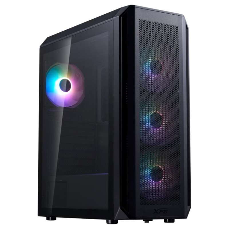 Adata Case|ADATA|VALOR AIR PLUS MID|MidiTower|Case product features Transparent panel|ATX|MicroATX|MiniITX|Colour Black|VALORAIRPLUSMTA-BKCWW