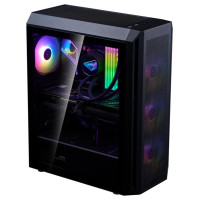 Adata Case|ADATA|VALOR AIR PLUS MID|MidiTower|Case product features Transparent panel|ATX|MicroATX|MiniITX|Colour Black|VALORAIRPLUSMTA-BKCWW
