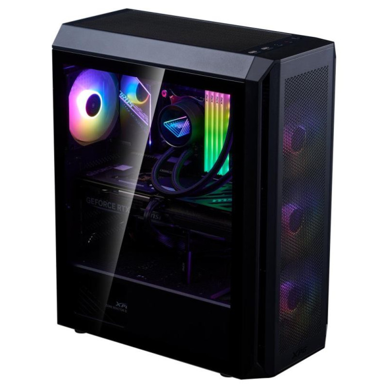 Adata Case|ADATA|VALOR AIR PLUS MID|MidiTower|Case product features Transparent panel|ATX|MicroATX|MiniITX|Colour Black|VALORAIRPLUSMTA-BKCWW