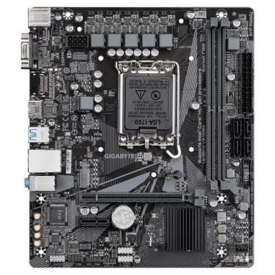 Gigabyte Mainboard|GIGABYTE|Intel H610|LGA1700|Micro-ATX|Memory DDR4|Memory slots 2|1xPCI-Express 3.0 1x|1xPCI-Express 4.0 16x|1xM.2|1x15pin D-sub|1xHDMI|4xUSB 2.0|2xUSB 3.2|1xPS/2|1xRJ45|3xAudio port|H610MHV3DDR4