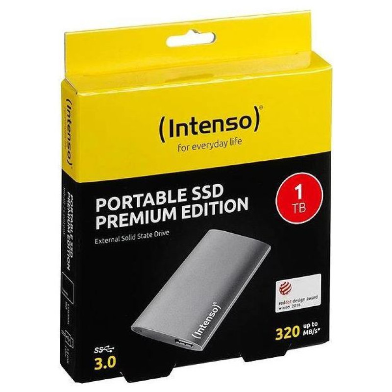 Intenso External SSD|INTENSO|1TB|USB 3.0|1,8"|3823460