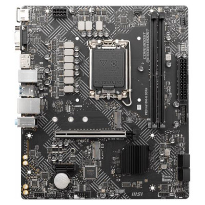 MSI Mainboard|MSI|Intel H610|LGA1700|MicroATX|Memory DDR4|Memory slots 2|1xPCI-Express 3.0 1x|1xPCI-Express 4.0 16x|1xM.2|1x15pin D-sub|1xHDMI|1xDisplayPort|2xAudio-In|1xAudio-Out|4xUSB 2.0|2xUSB 3.2|1xPS/2|1xRJ45|PROH610M-GDDR4