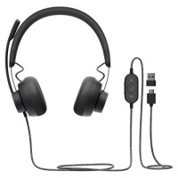 Logitech HEADSET ZONE WIRED/DARK GREY 981-000875 LOGITECH