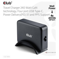 Club3D MOBILE CHARGER 4PORT/GAN 240W CAC-1918 CLUB3D