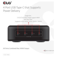Club3D MOBILE CHARGER 4PORT/GAN 240W CAC-1918 CLUB3D