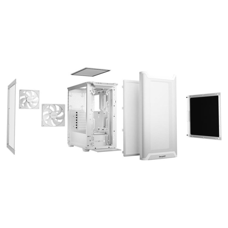 Be Quiet Case|BE QUIET|BGW75|MidiTower|Case product features Transparent panel|Not included|ATX|MicroATX|MiniITX|Colour White|BGW75
