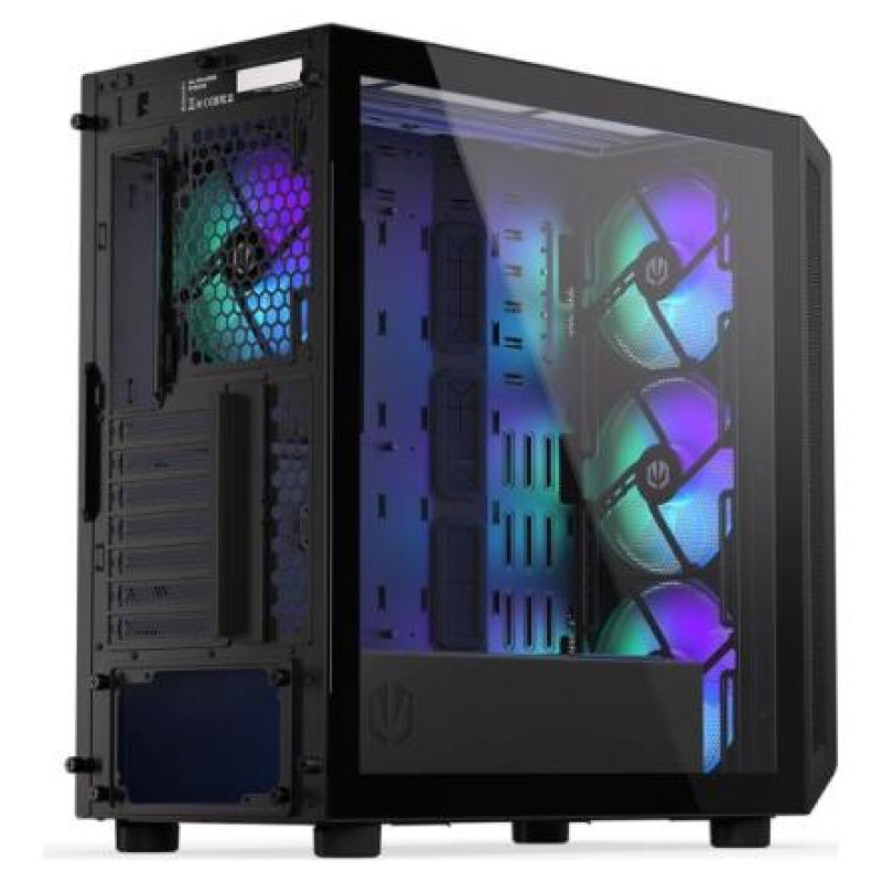 Endorfy Case|ENDORFY|Arx 700 ARGB|MidiTower|Case product features Transparent panel|Not included|ATX|MicroATX|MiniITX|Colour Black|EY2A013
