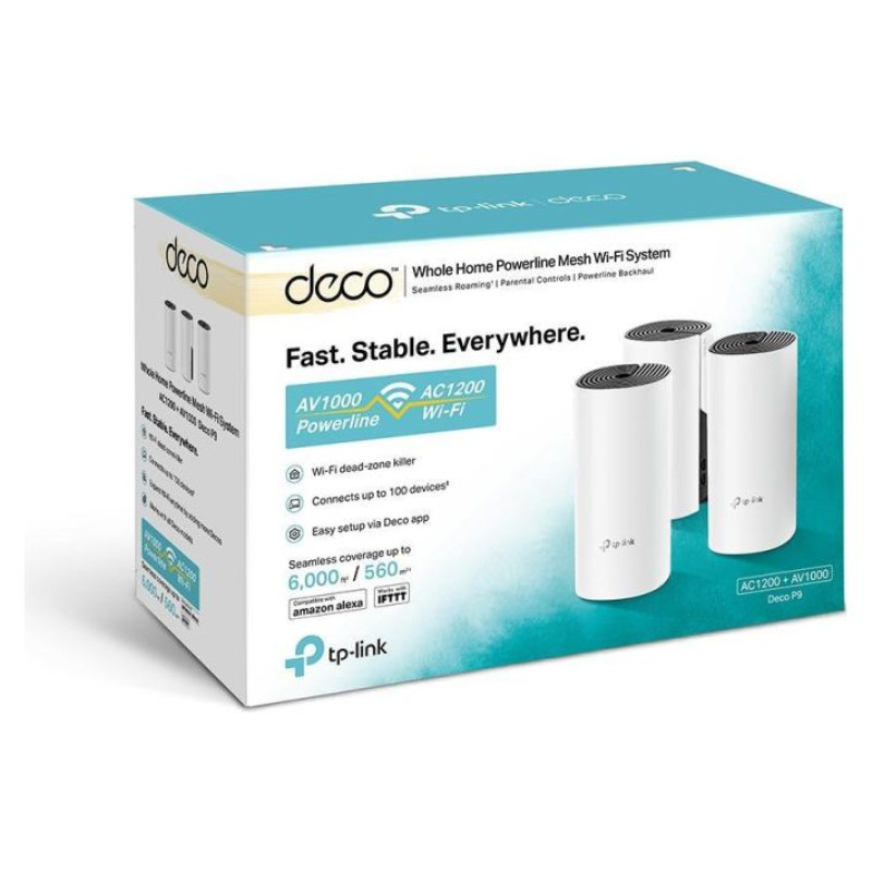 Tp-Link Wireless Router|TP-LINK|Wireless Router|3-pack|1167 Mbps|Mesh|IEEE 802.11a|IEEE 802.11 b/g|IEEE 802.11n|IEEE 802.11ac|LAN \ WAN ports 2|DECOP9(3-PACK)