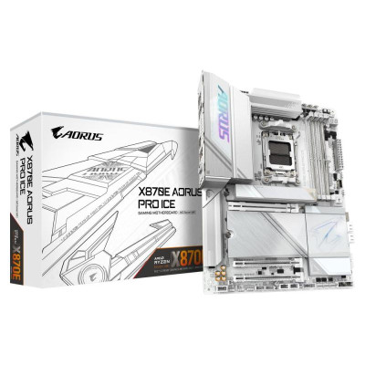 Gigabyte Mainboard|GIGABYTE|AMD X870E|SAM5|ATX|Memory DDR5|Memory slots 4|1xPCI-Express 3.0 4x|1xPCI-Express 4.0 4x	|1xPCI-Express 5.0 16x|4xM.2|1xHDMI|2xUSB 2.0|7xUSB 3.2|2xUSB-C|1xOptical S/PDIF|1xRJ45|2xAudio port|X870EAORUSPROICE1.1