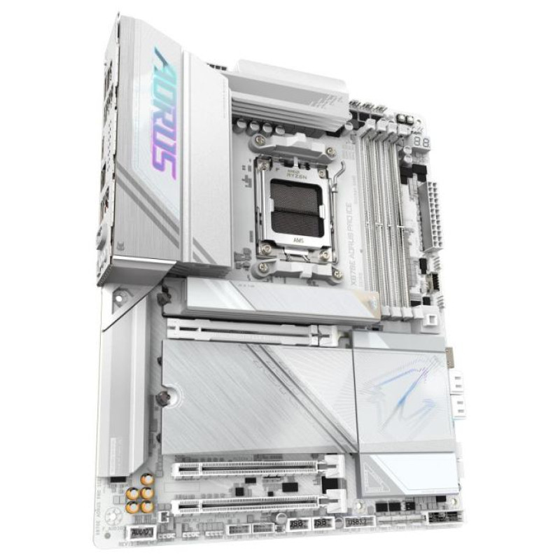 Gigabyte Mainboard|GIGABYTE|AMD X870E|SAM5|ATX|Memory DDR5|Memory slots 4|1xPCI-Express 3.0 4x|1xPCI-Express 4.0 4x	|1xPCI-Express 5.0 16x|4xM.2|1xHDMI|2xUSB 2.0|7xUSB 3.2|2xUSB-C|1xOptical S/PDIF|1xRJ45|2xAudio port|X870EAORUSPROICE1.1