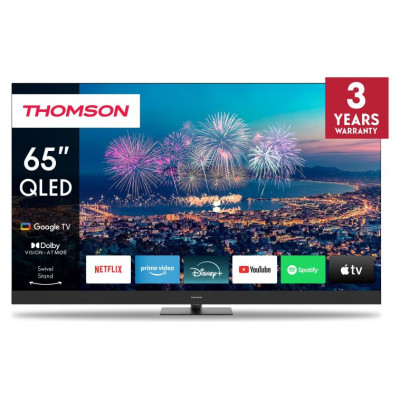 Thomson TV Set|THOMSON|65"|4K/Smart|QLED|3840x2160|Google TV|Black|65QG6C14