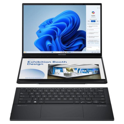 Asus Notebook|ASUS|ZenBook Series|DUO|UX8406CA-PZ009W|CPU  Core Ultra|U9-285H|2900 MHz|14"|Touchscreen|2880x1800|RAM 32GB|LPDDR5x|SSD 2TB|Intel Arc Graphics|Integrated|ENG|Windows 11 Home|Grey|1.65 kg|90NB14X1-M00820