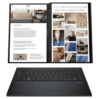 Asus Notebook|ASUS|ZenBook Series|DUO|UX8406CA-PZ009W|CPU  Core Ultra|U9-285H|2900 MHz|14"|Touchscreen|2880x1800|RAM 32GB|LPDDR5x|SSD 2TB|Intel Arc Graphics|Integrated|ENG|Windows 11 Home|Grey|1.65 kg|90NB14X1-M00820