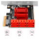 Axagon Six-channel SATA III PCI-Express controller with six internal SATA ports. Standard & Low profile.